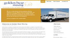 Desktop Screenshot of goldenbearmoving.com